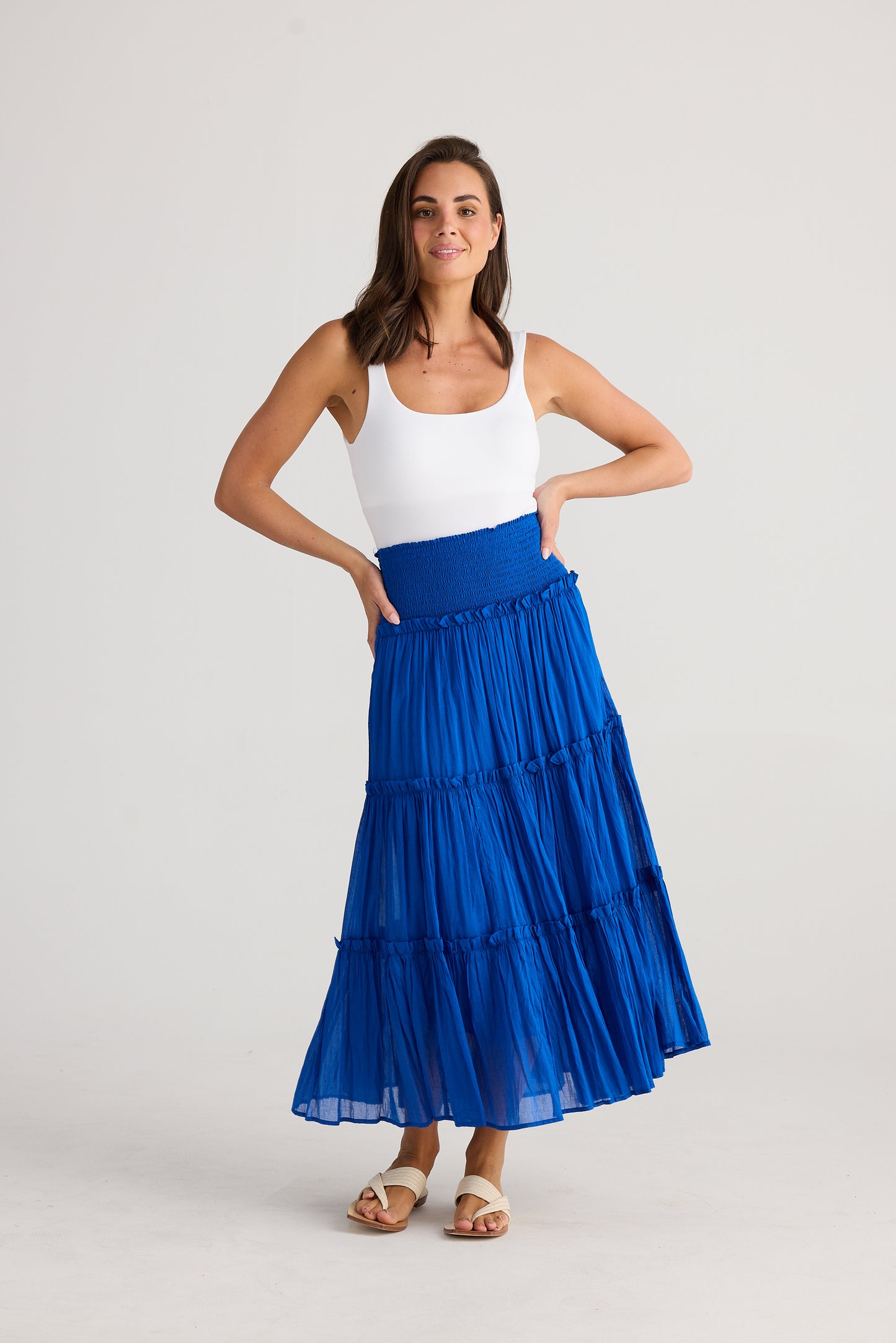 Holiday Pier Skirt - Sapphire