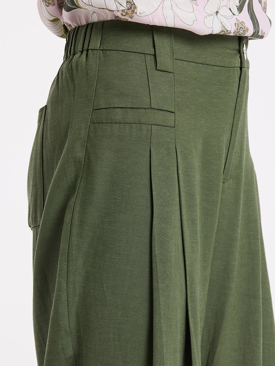 Sirocco 3/4 Pleated Dress Pant Olive