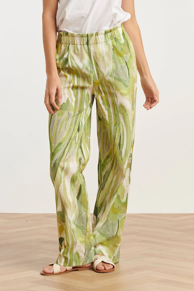 Smashed Lemon, Pants Light Green multi