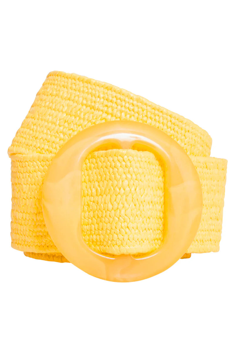 Smashed Lemon, stretch belt YELLOW