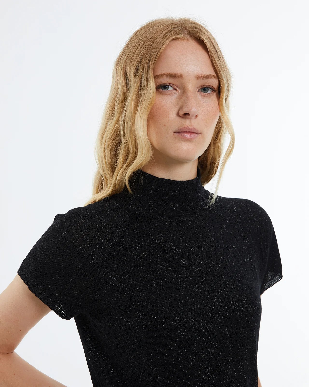 Andam Knitted Top Black