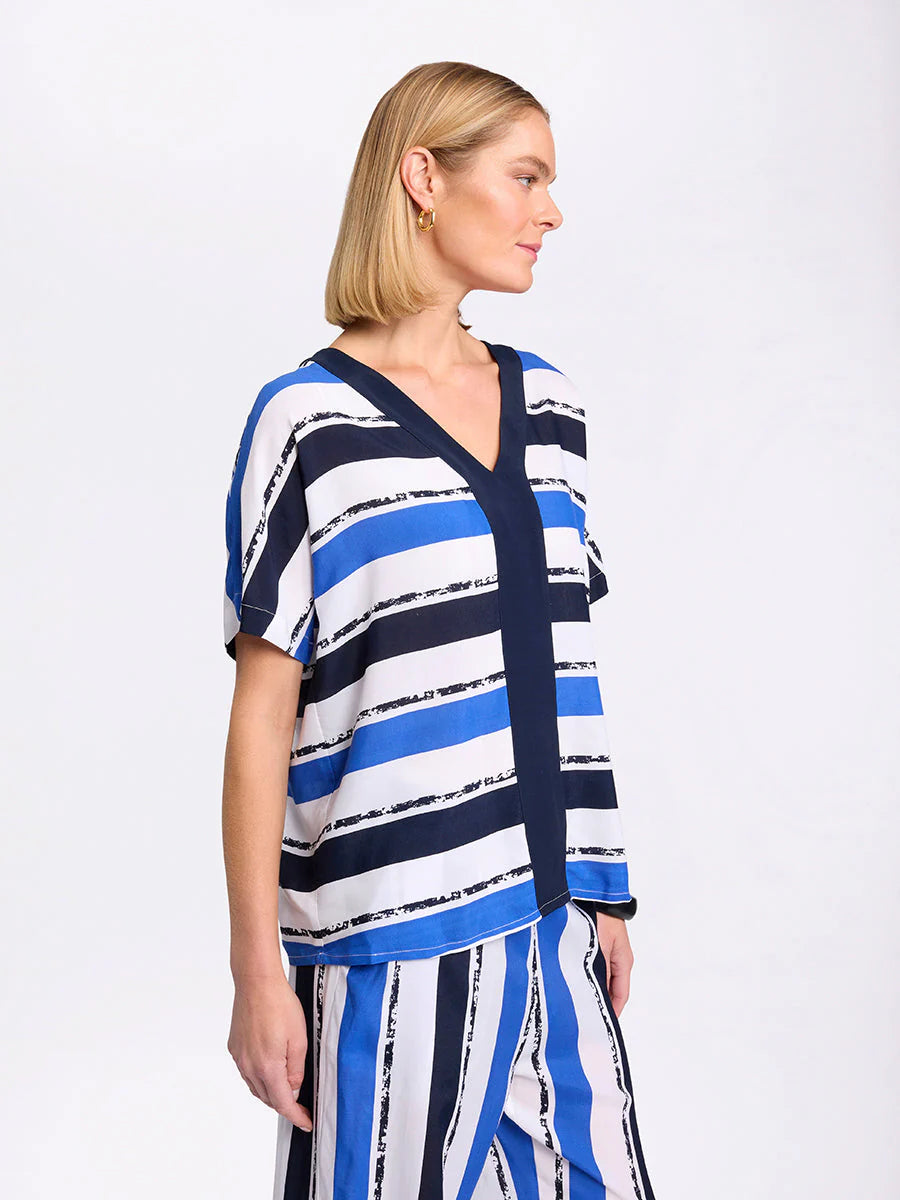 Sirocco Stripe Viscose Top