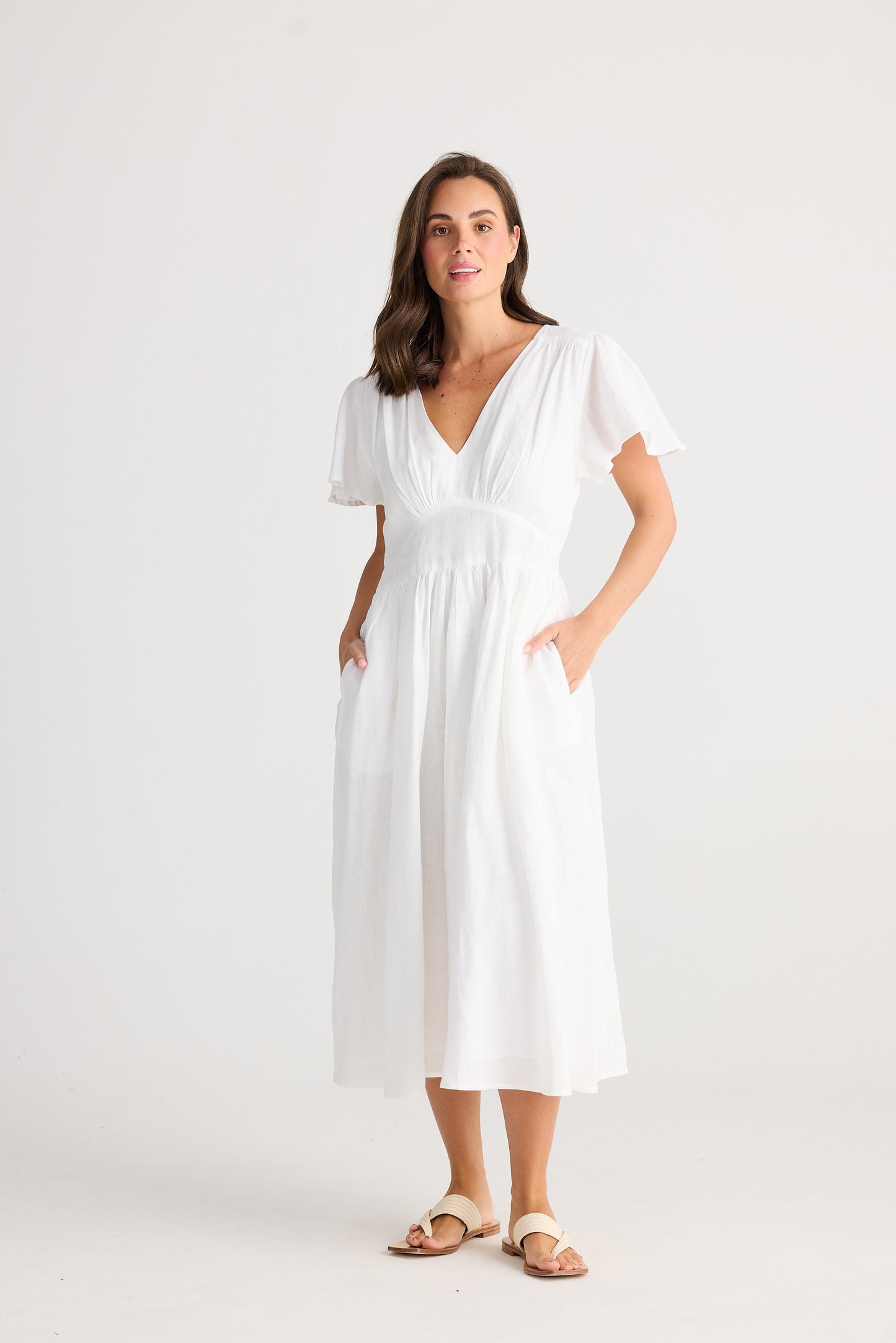 Holiday Blossom Dress - White