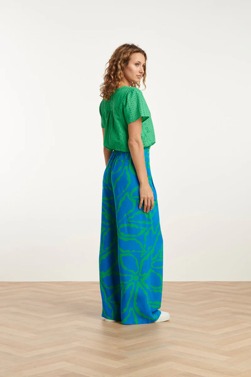 Smashed Lemon, Pants Cobalt Blue - Green