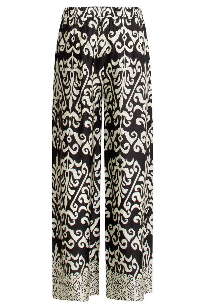 Smashed Lemon, Pants Print Off White - Black