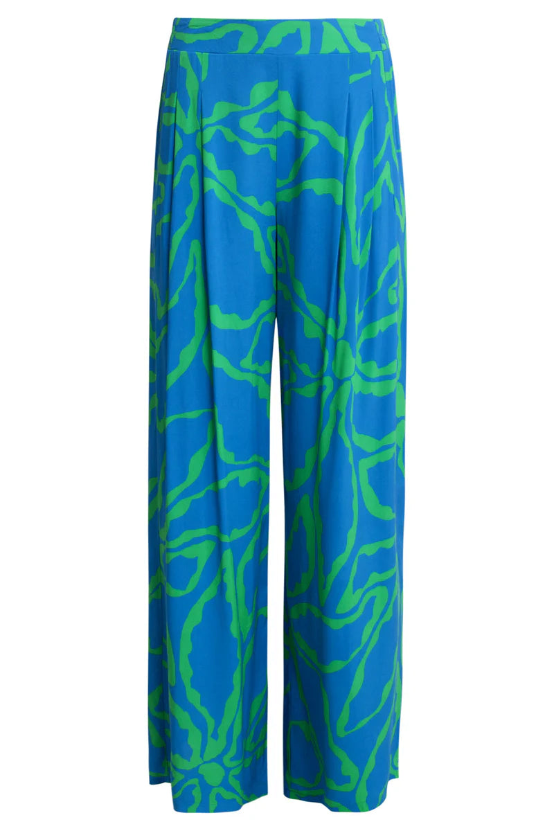Smashed Lemon, Pants Cobalt Blue - Green