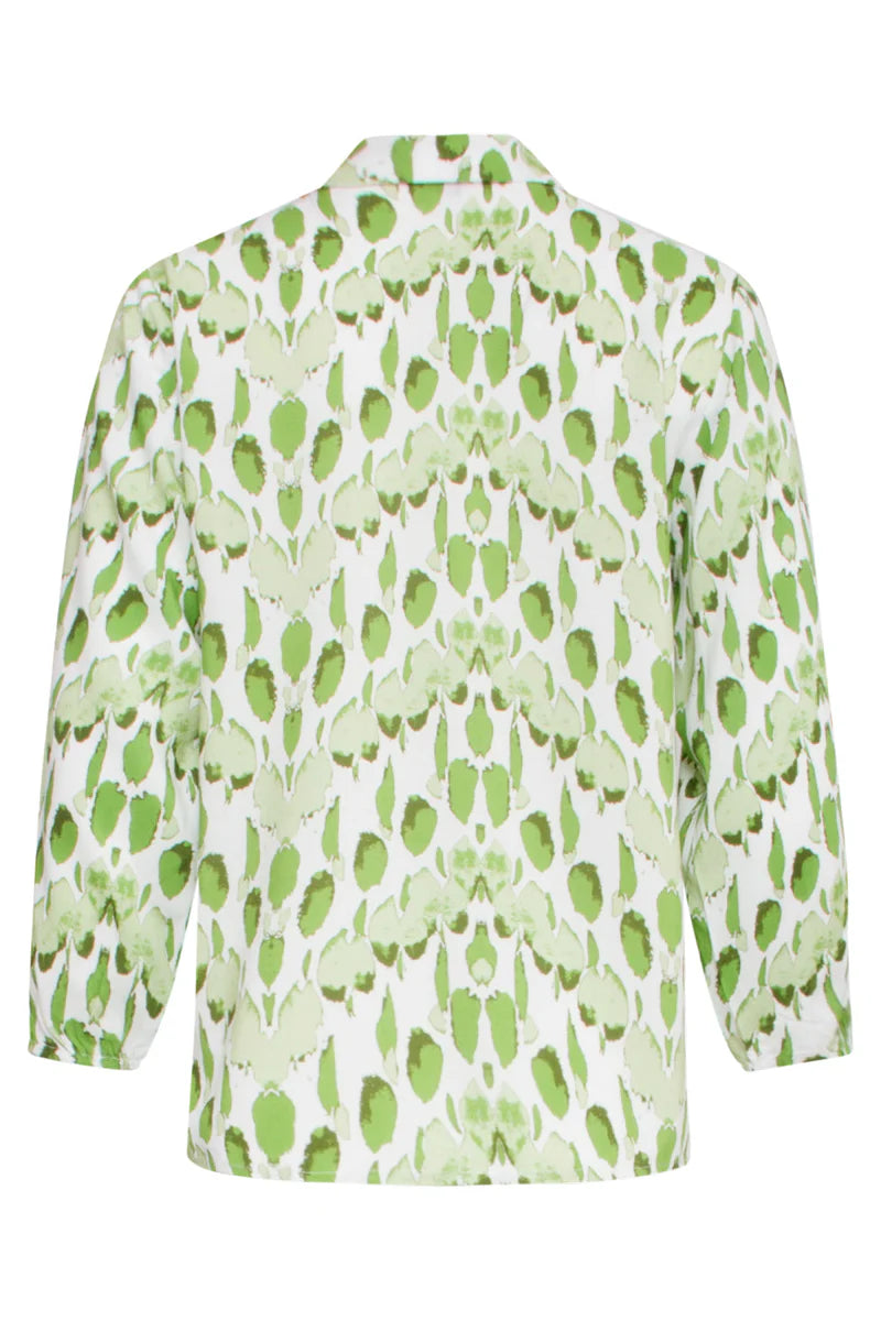 Smashed Lemon, Top snake print Light green