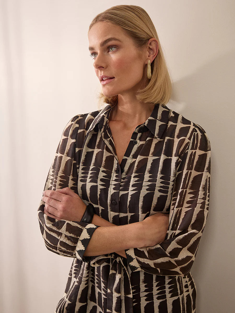 Sirocco Ikat Shirt Dress