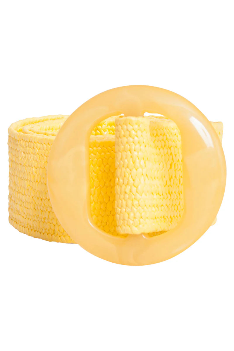 Smashed Lemon, stretch belt YELLOW