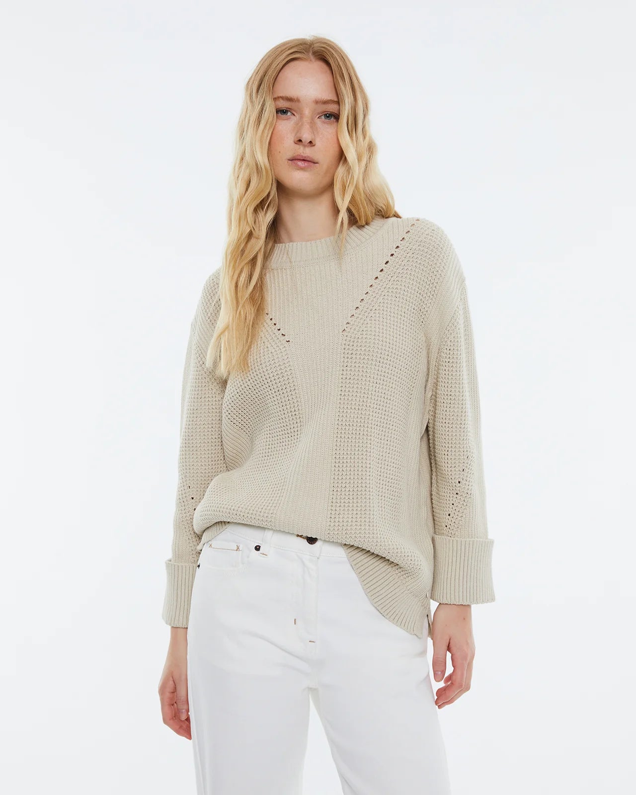 Andam Jersey knit detail Beige