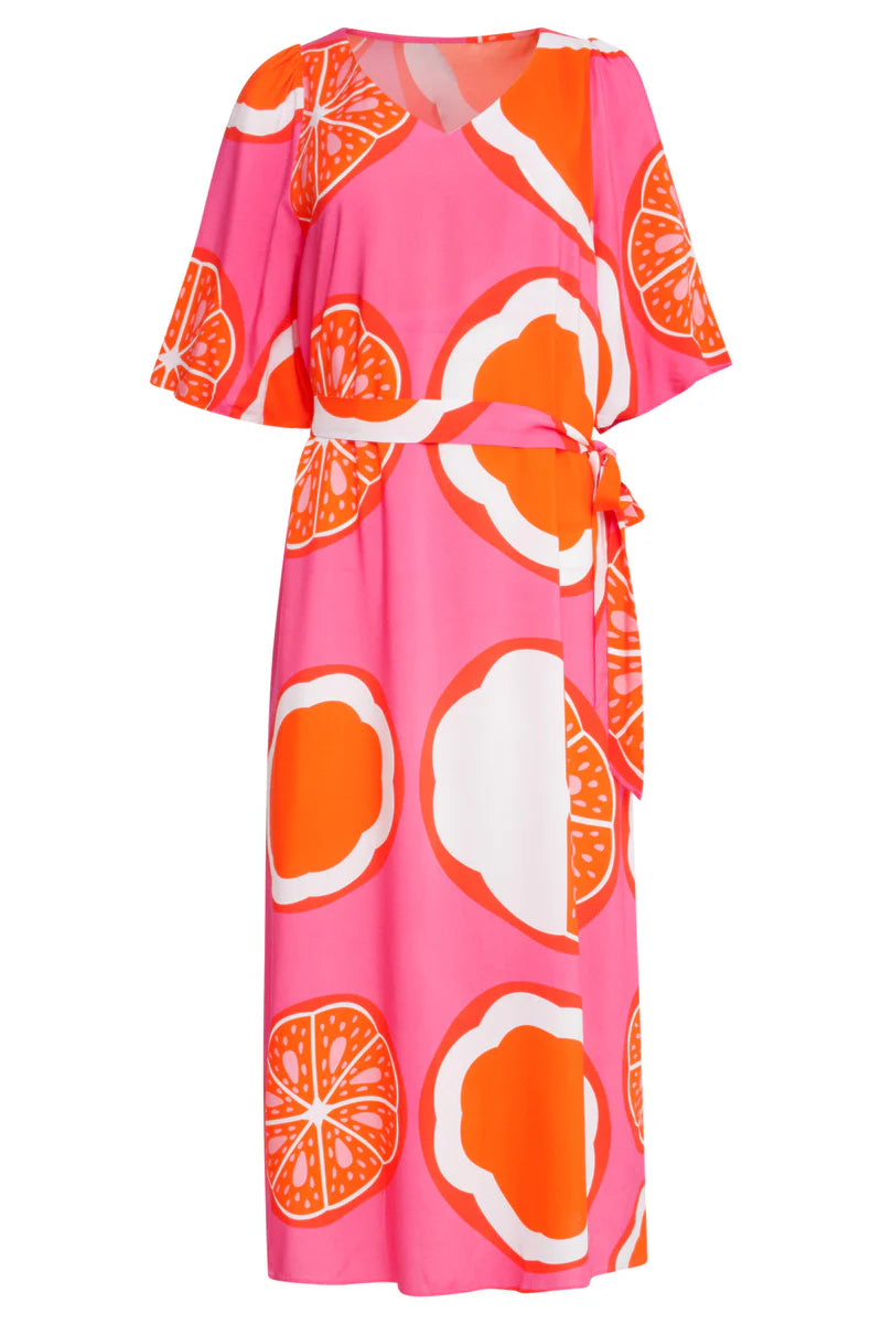 Smashed Lemon, Dress Pink Multicolour