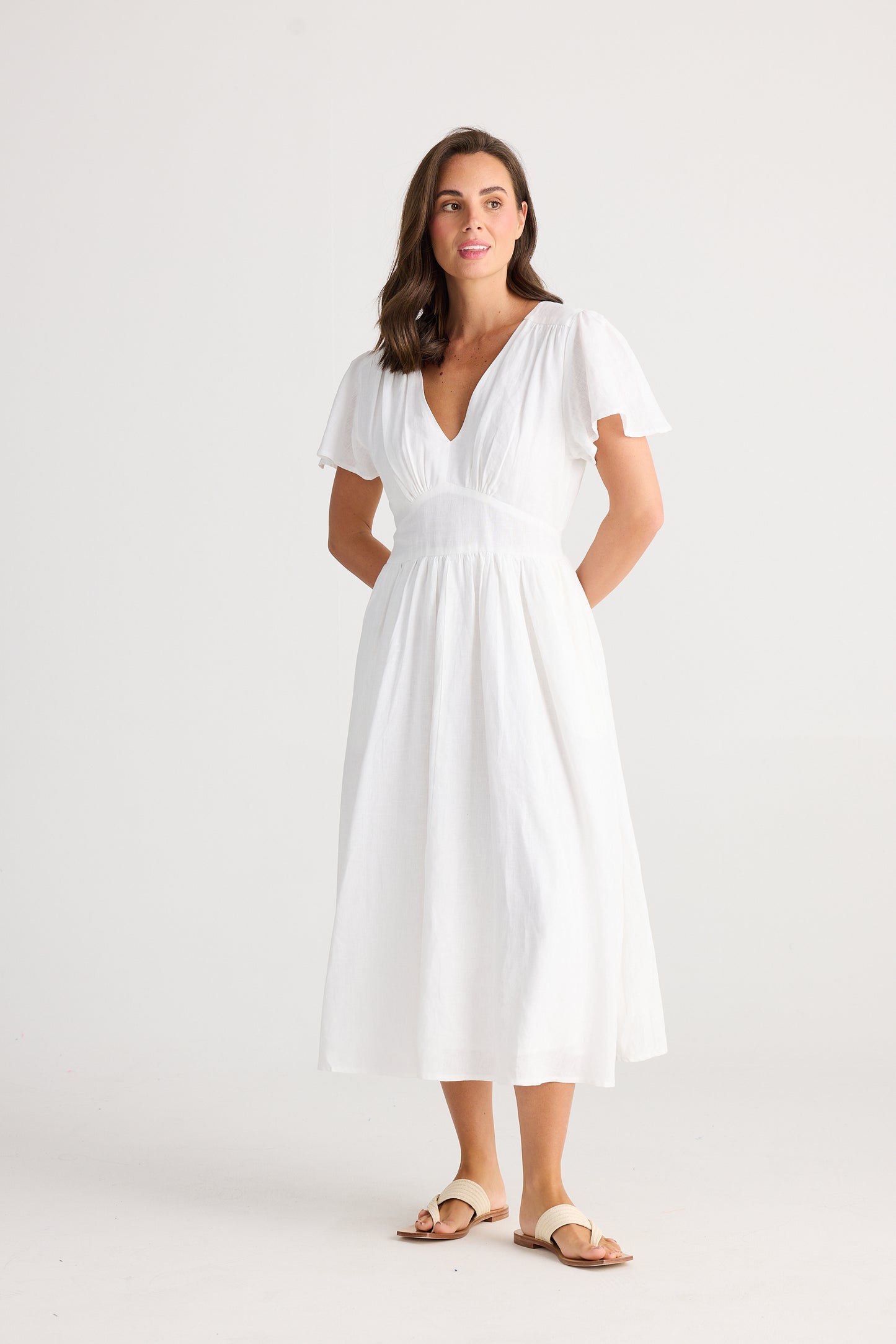 Holiday Blossom Dress - White