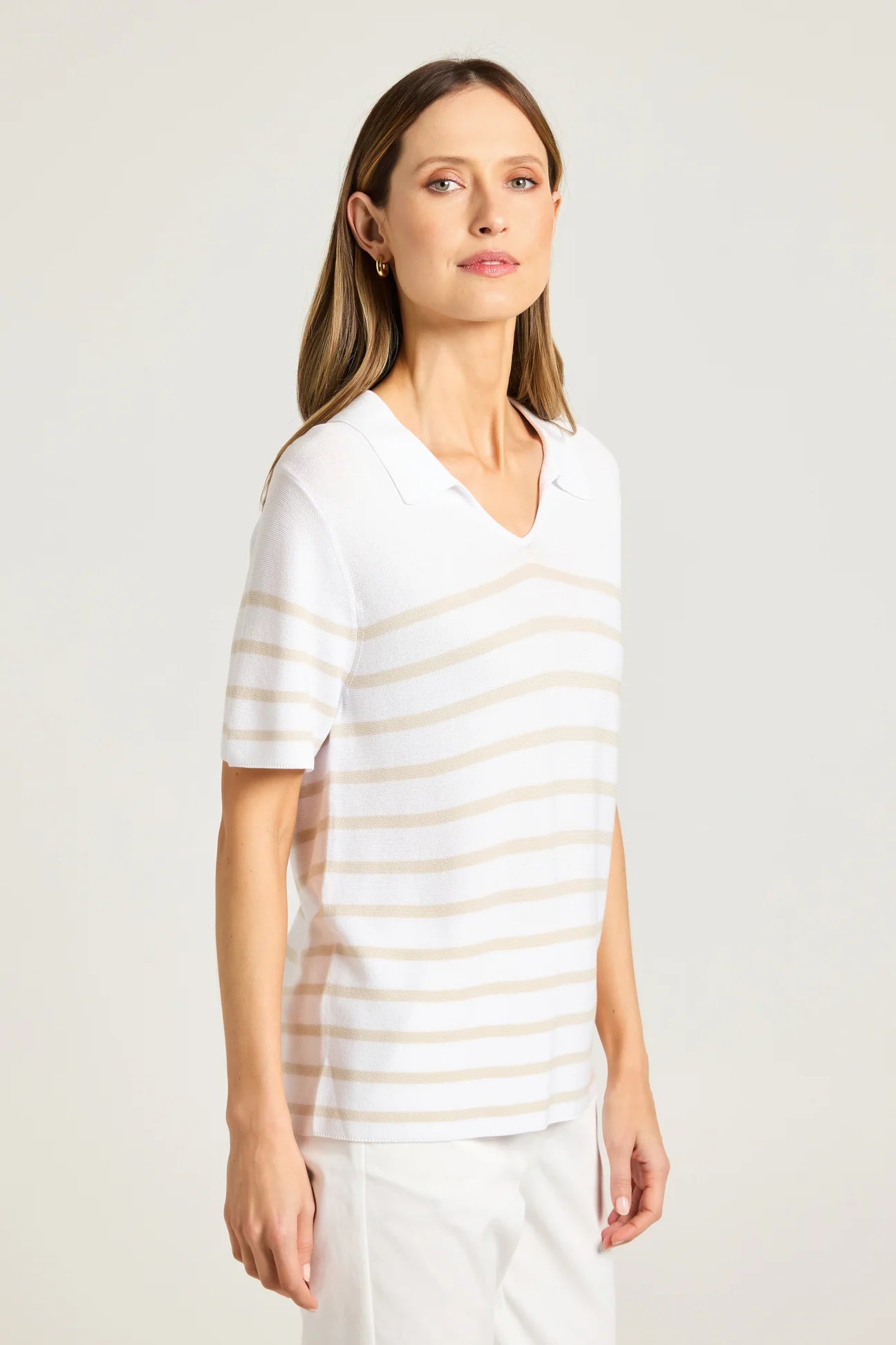 Yarra Trail Liberty Knit White/Stone