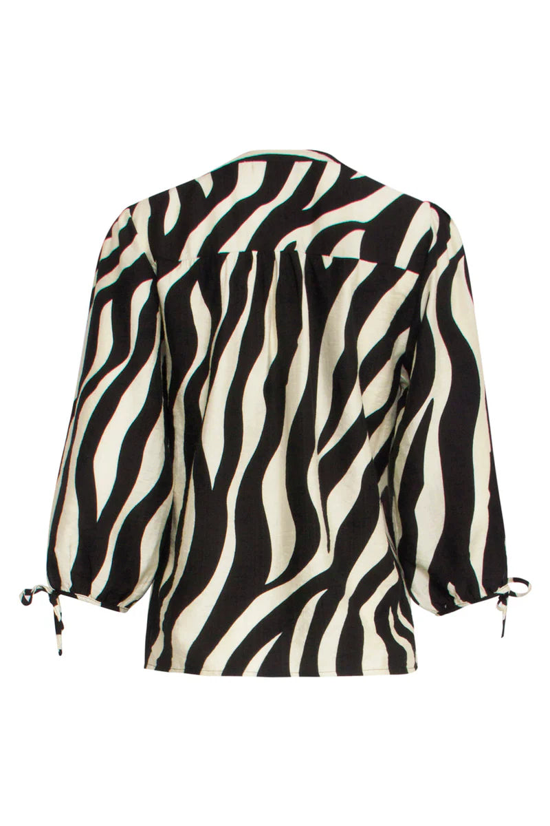 Smashed Lemon, Top Zebra Off White - Black