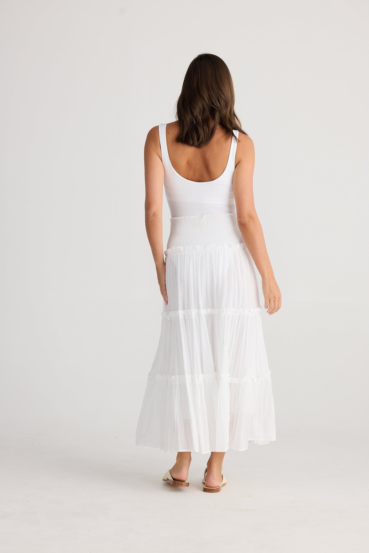 Holiday Pier Skirt - White