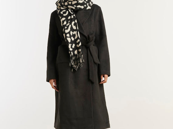 Smashed Lemon, SCARF OFF-WHITE / BLACK 55309