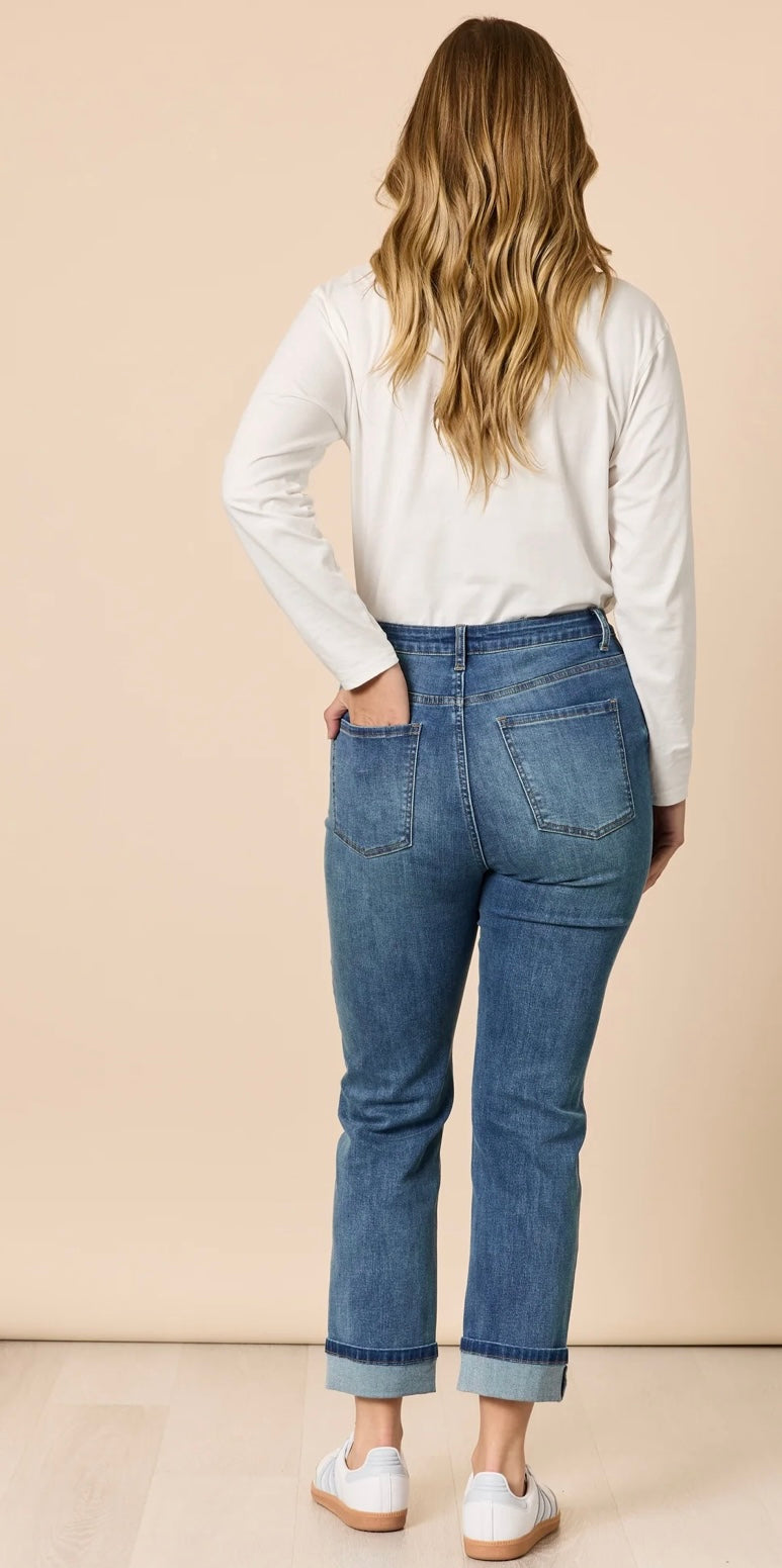 Threadz, Retro Cuff Jean - Denim 48519