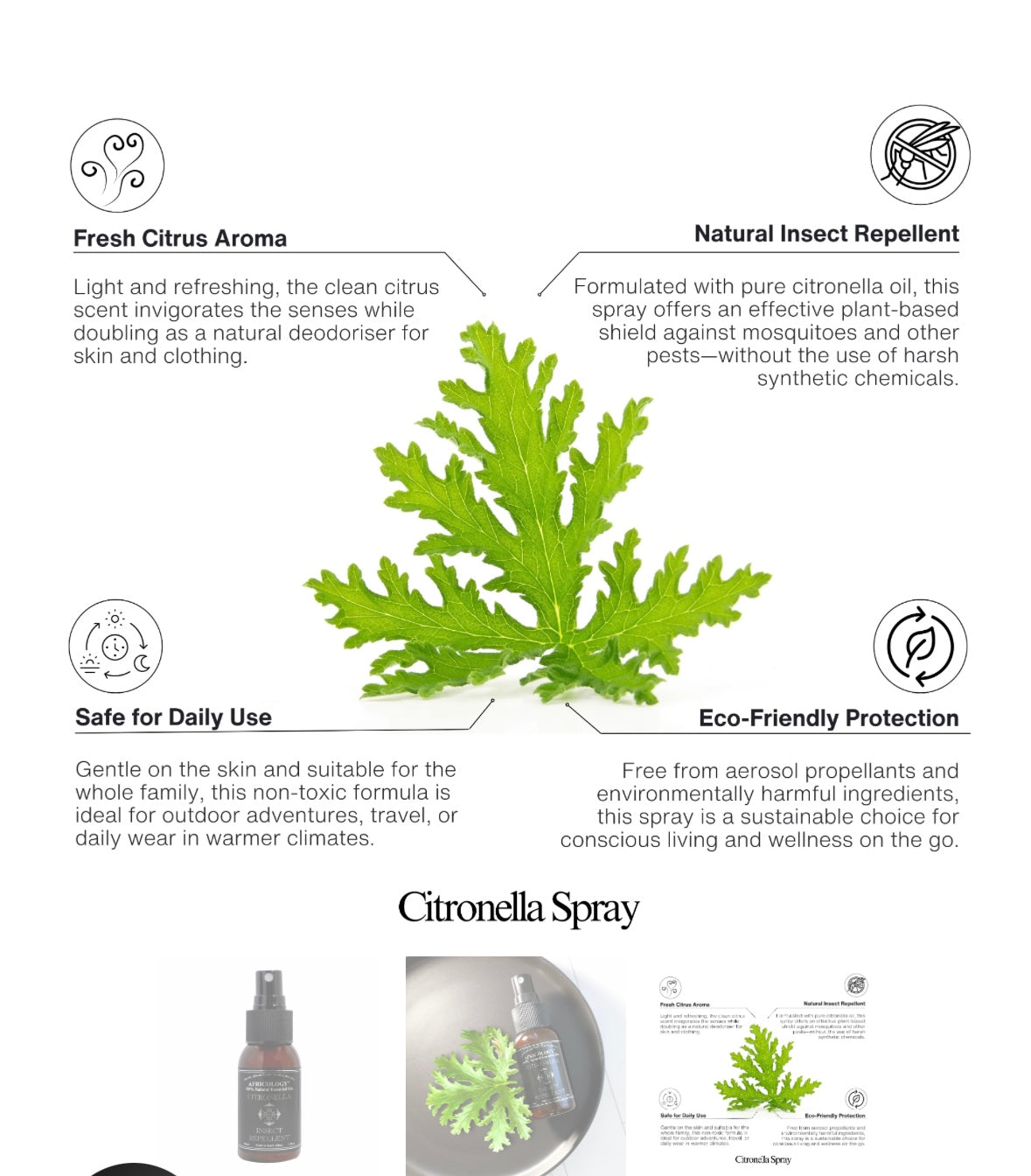 Africology Citronella Spray / Insect repellant