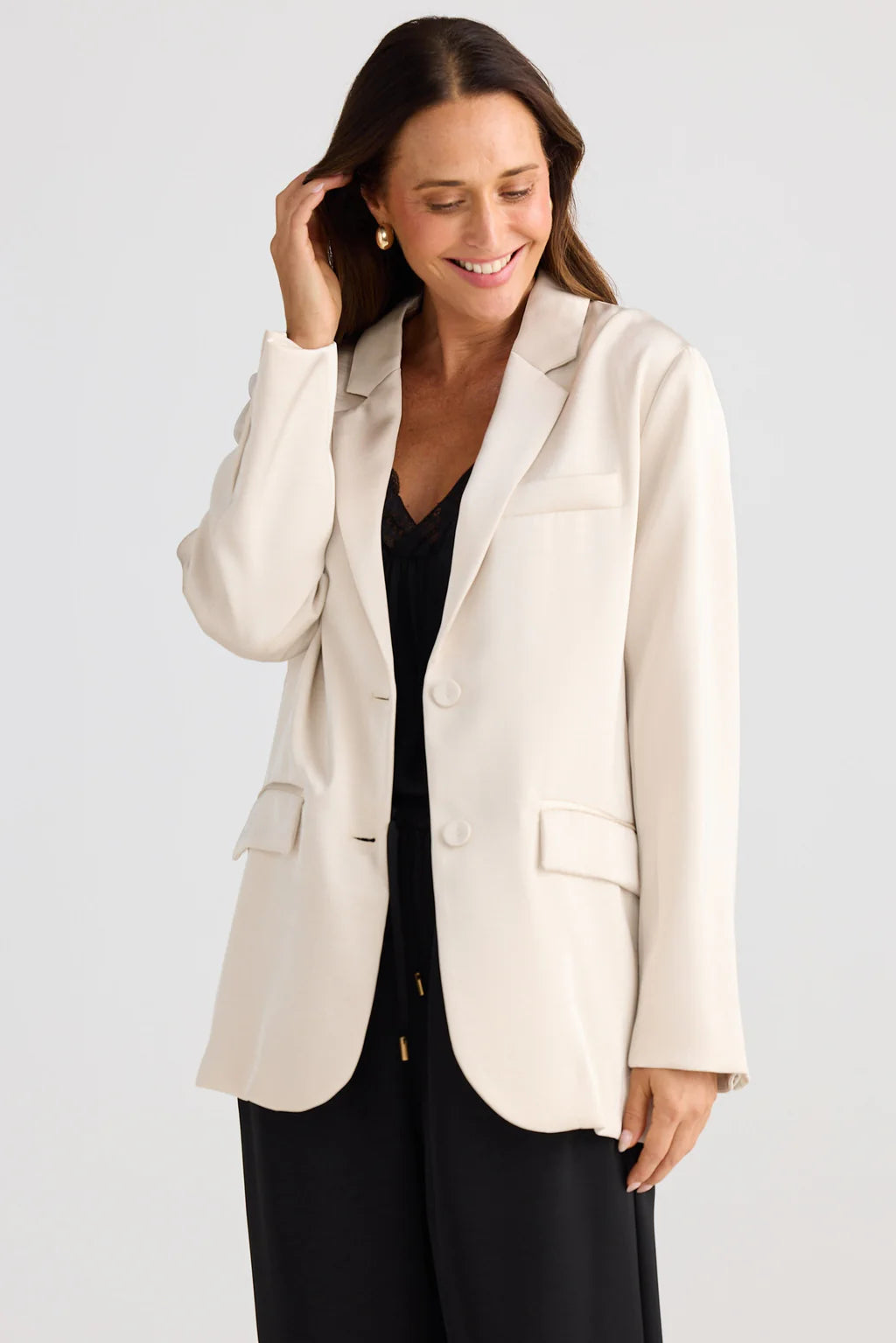 Brave and True, Astrid Blazer Oyster