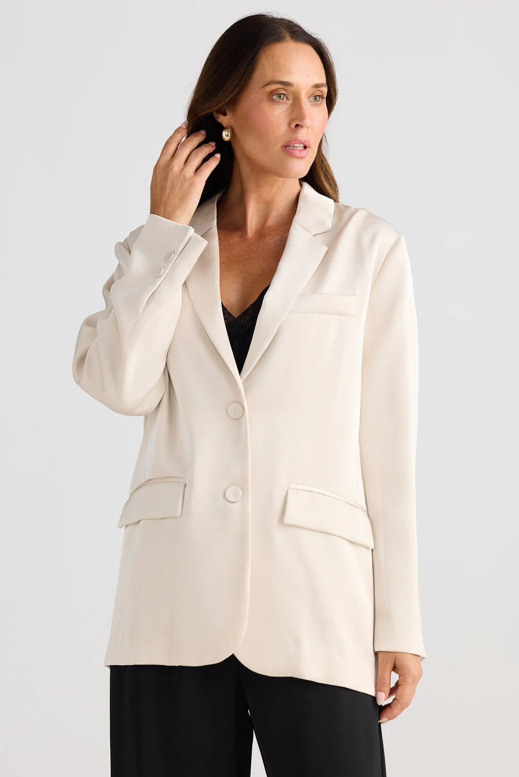 Brave and True, Astrid Blazer Oyster