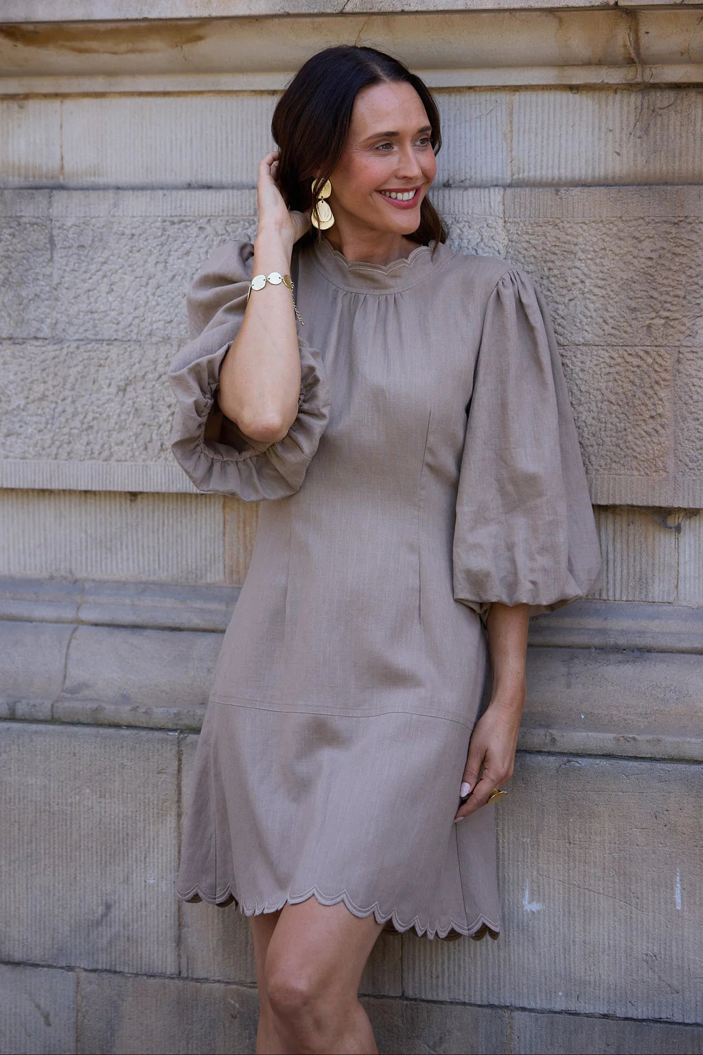 Brave and True, August Dress Cocoa