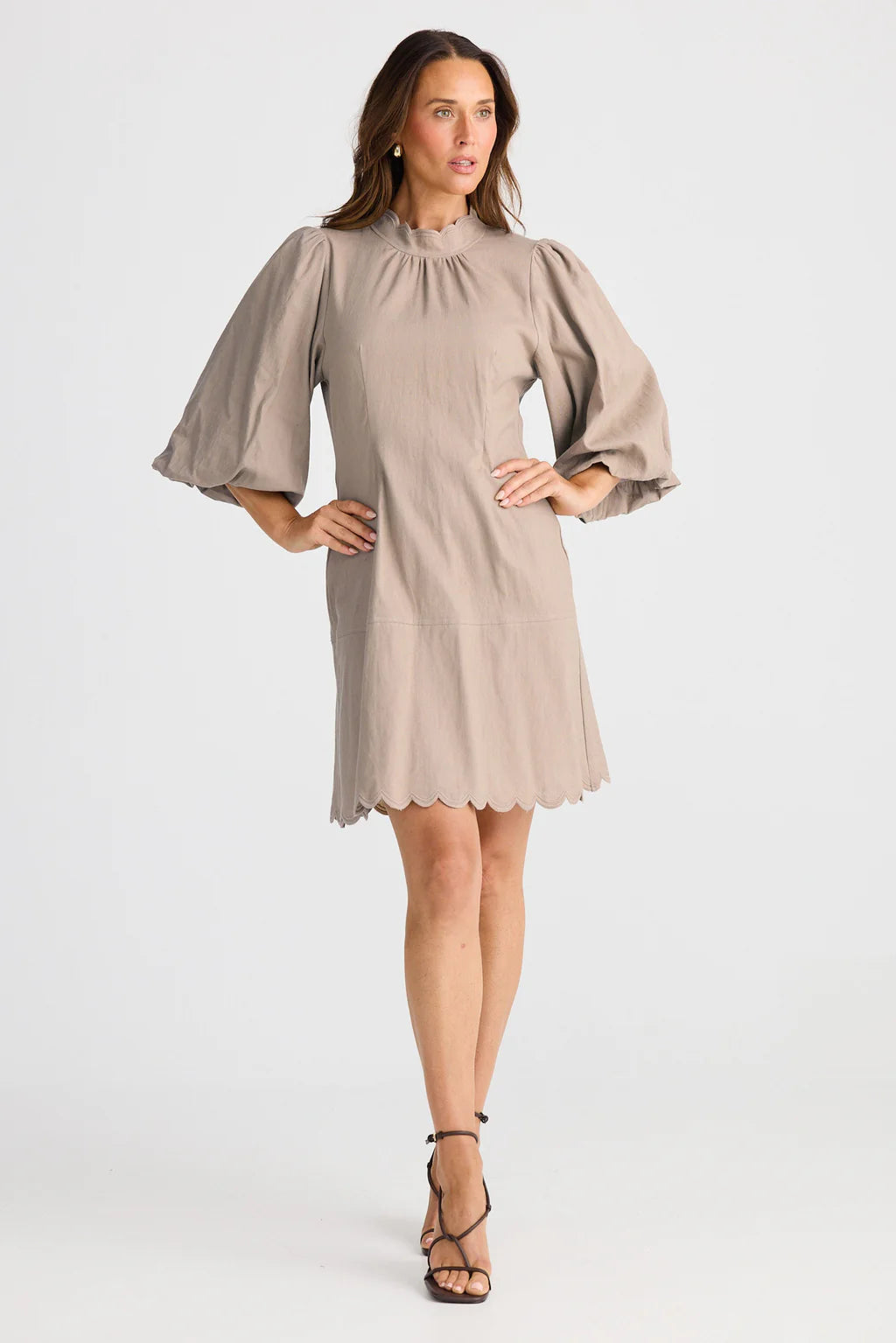 Brave and True, August Dress Cocoa