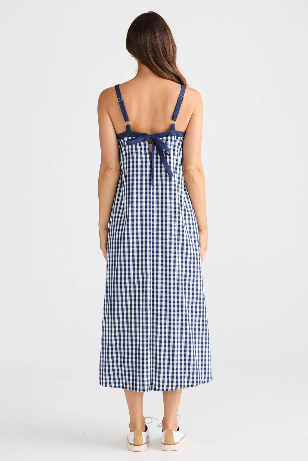 Brave and True, Erica Dress Navy Gingham
