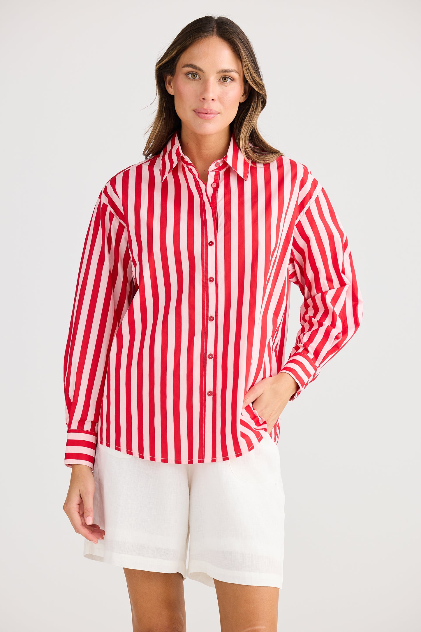 Holiday, Adrift Shirt RED STRIPE