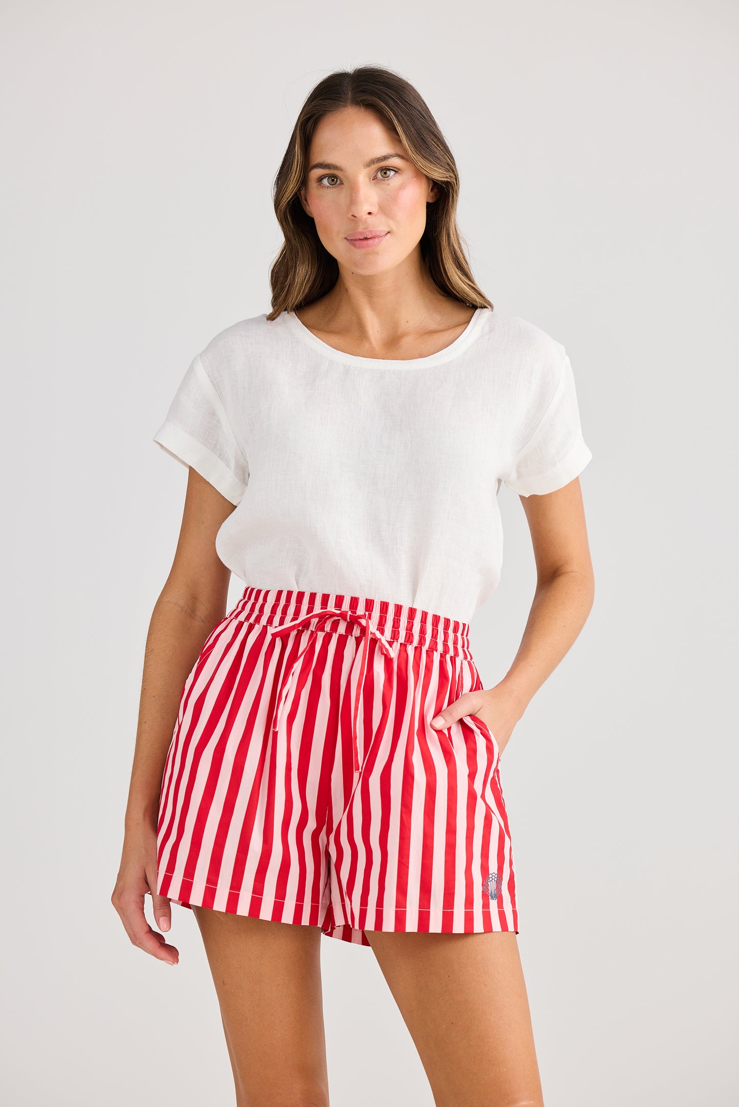 Holiday, Adrift Short RED STRIPE