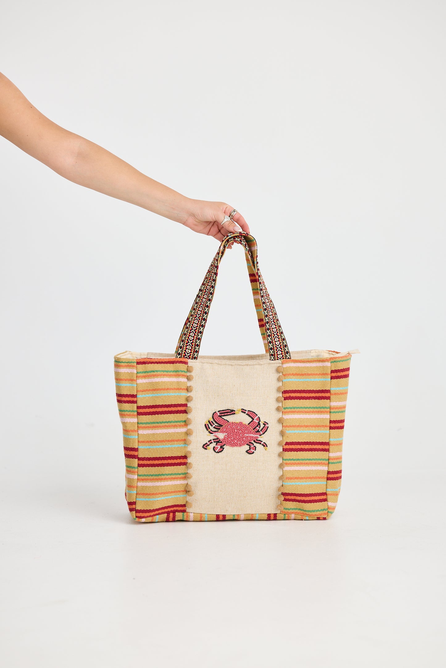Holiday, Crabby Tote Bag Natural