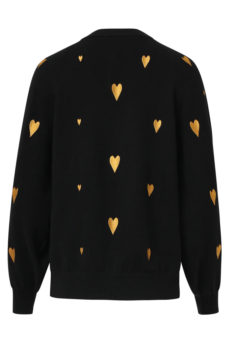 Smashed Lemon, KNIT TOP BLACK WITH GOLD | BLACK - GOLD 25532