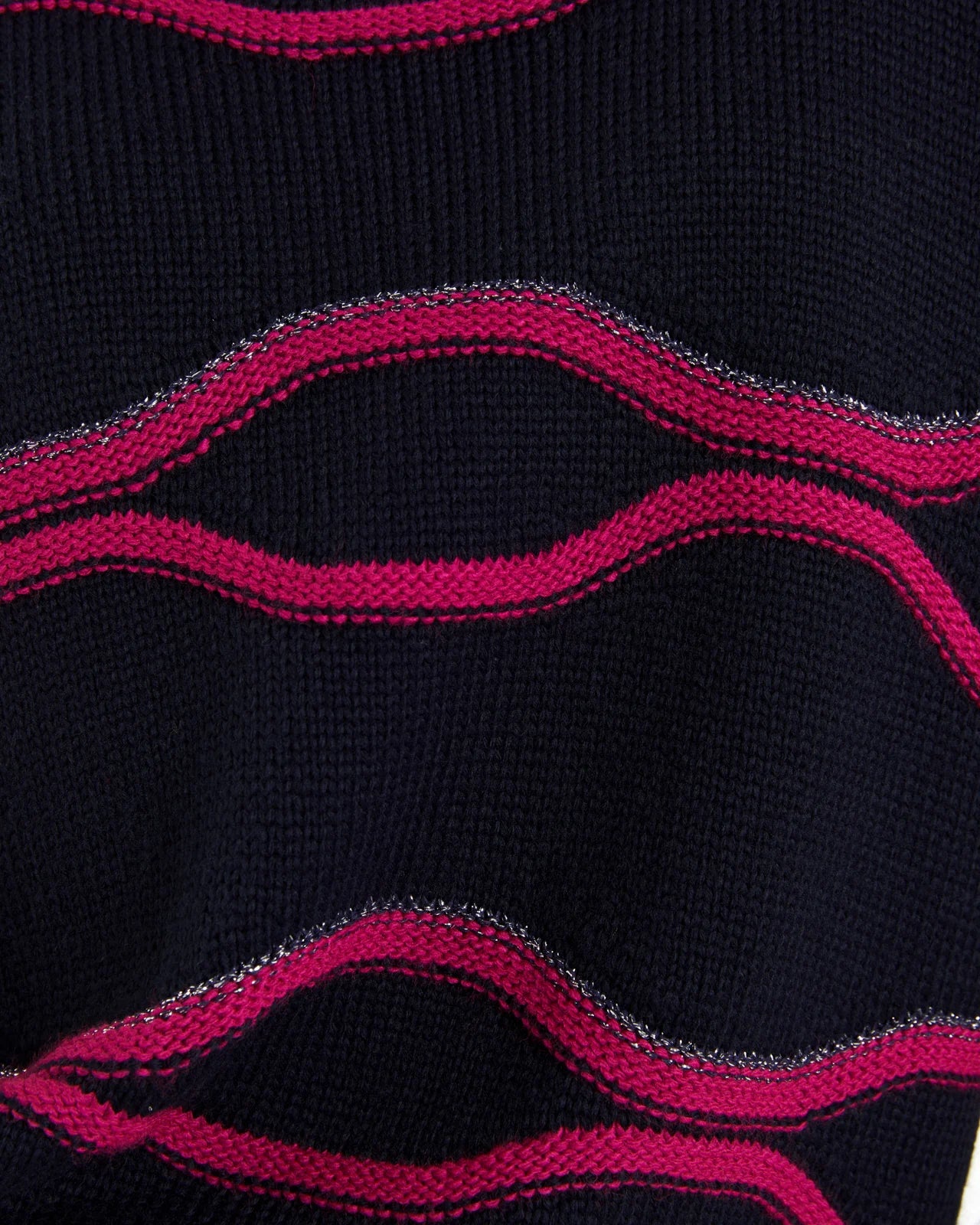 Andam, round neck sweater with borders 6090