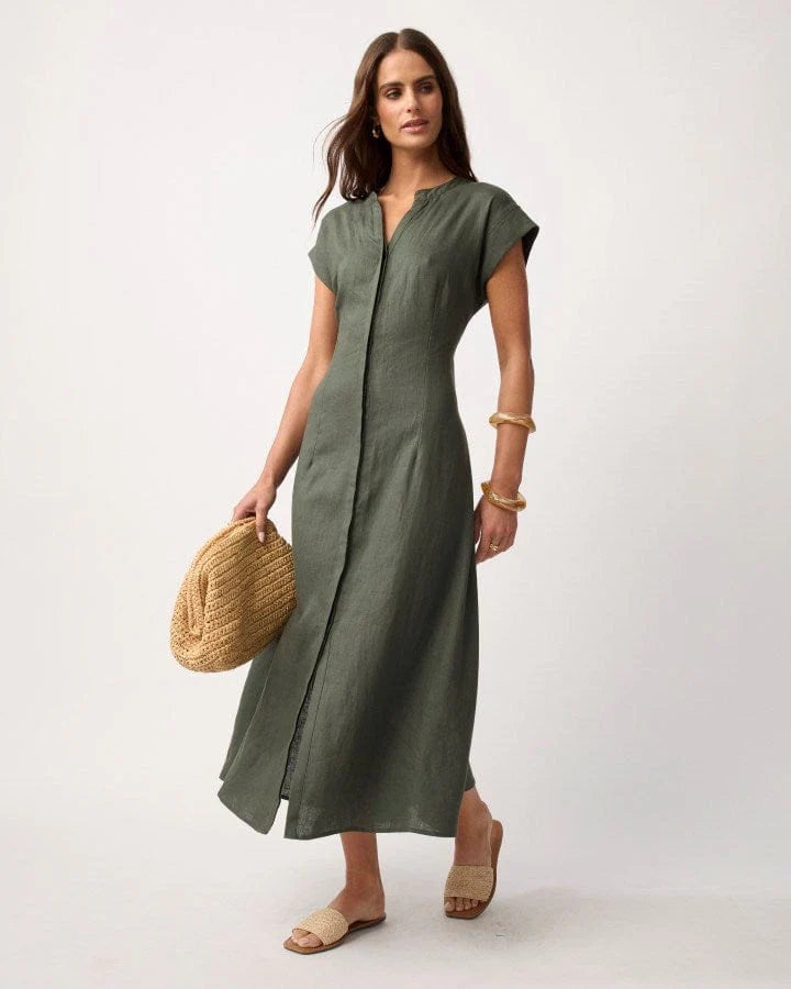 Yarra Trail, Dress Bodhi Noir KHAKI