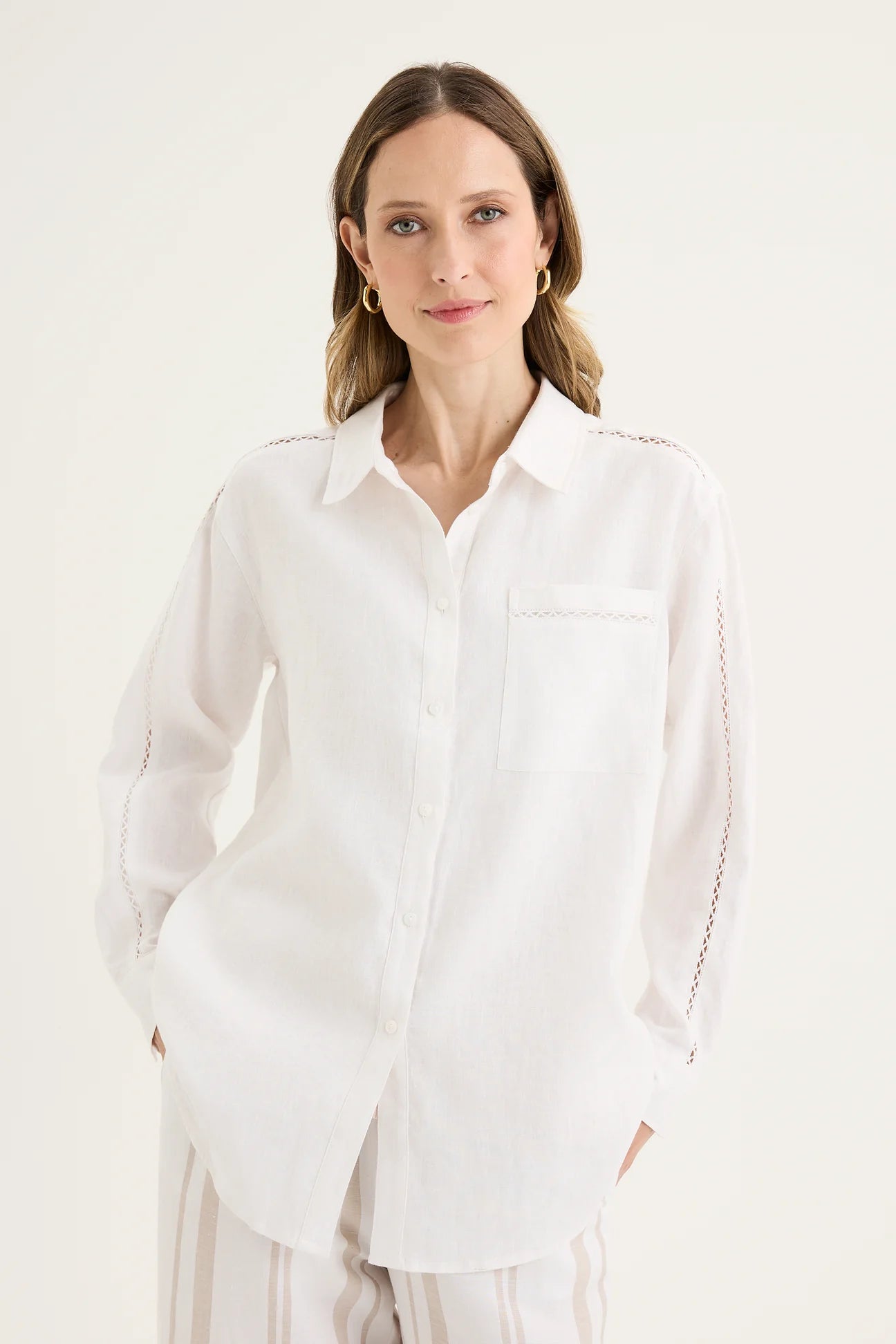 Yarra Trail, Tirari Shirt WHITE