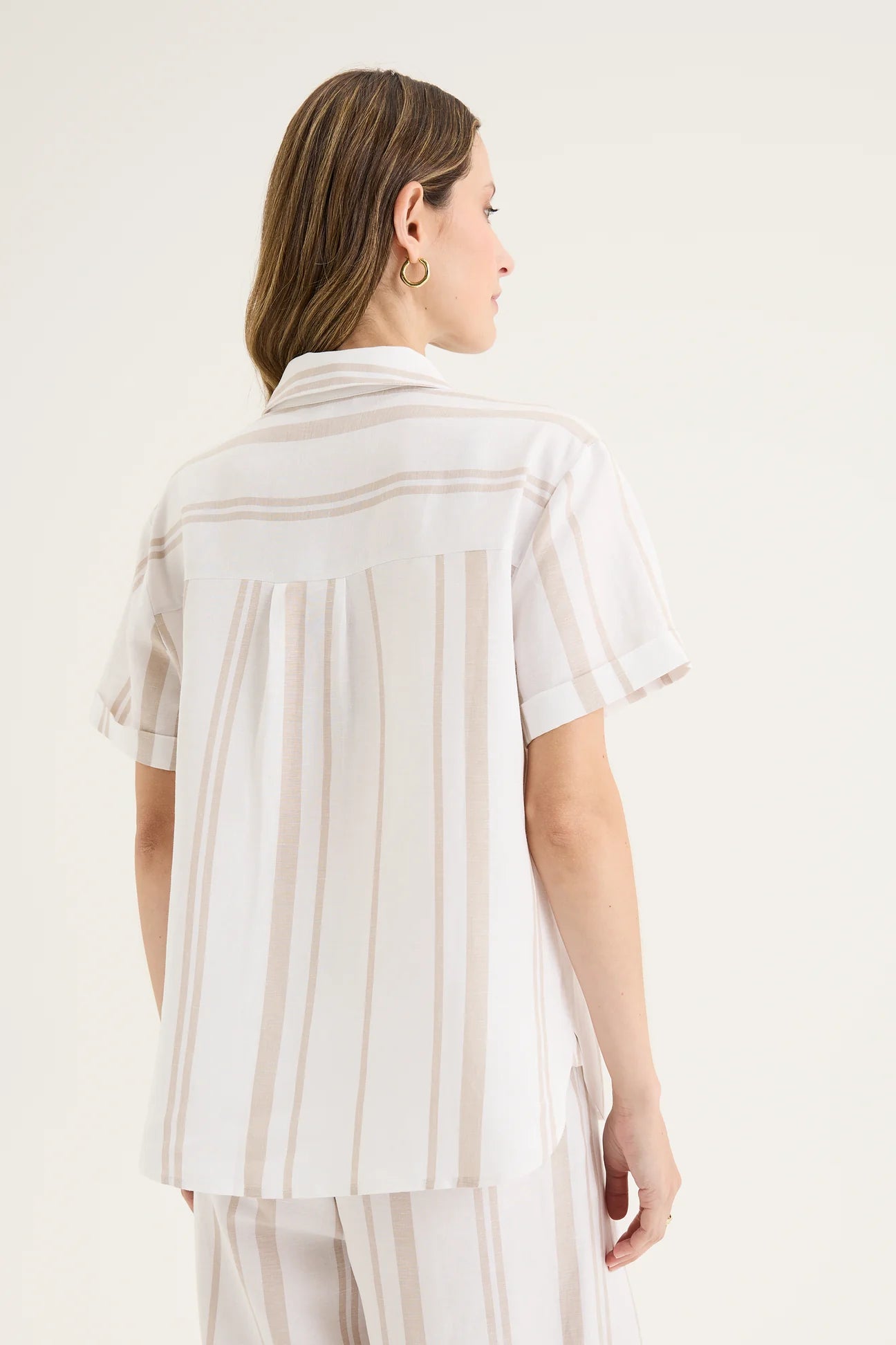 Yarra Trail, Byron Shirt WHITE/TWINE