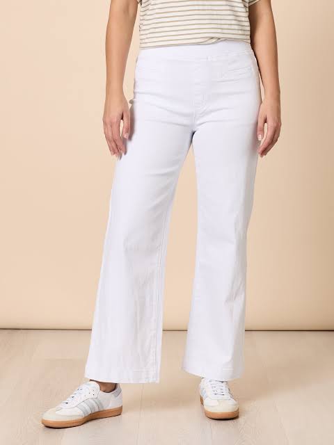 Threadz, Evie Stretch Pant-White 58940
