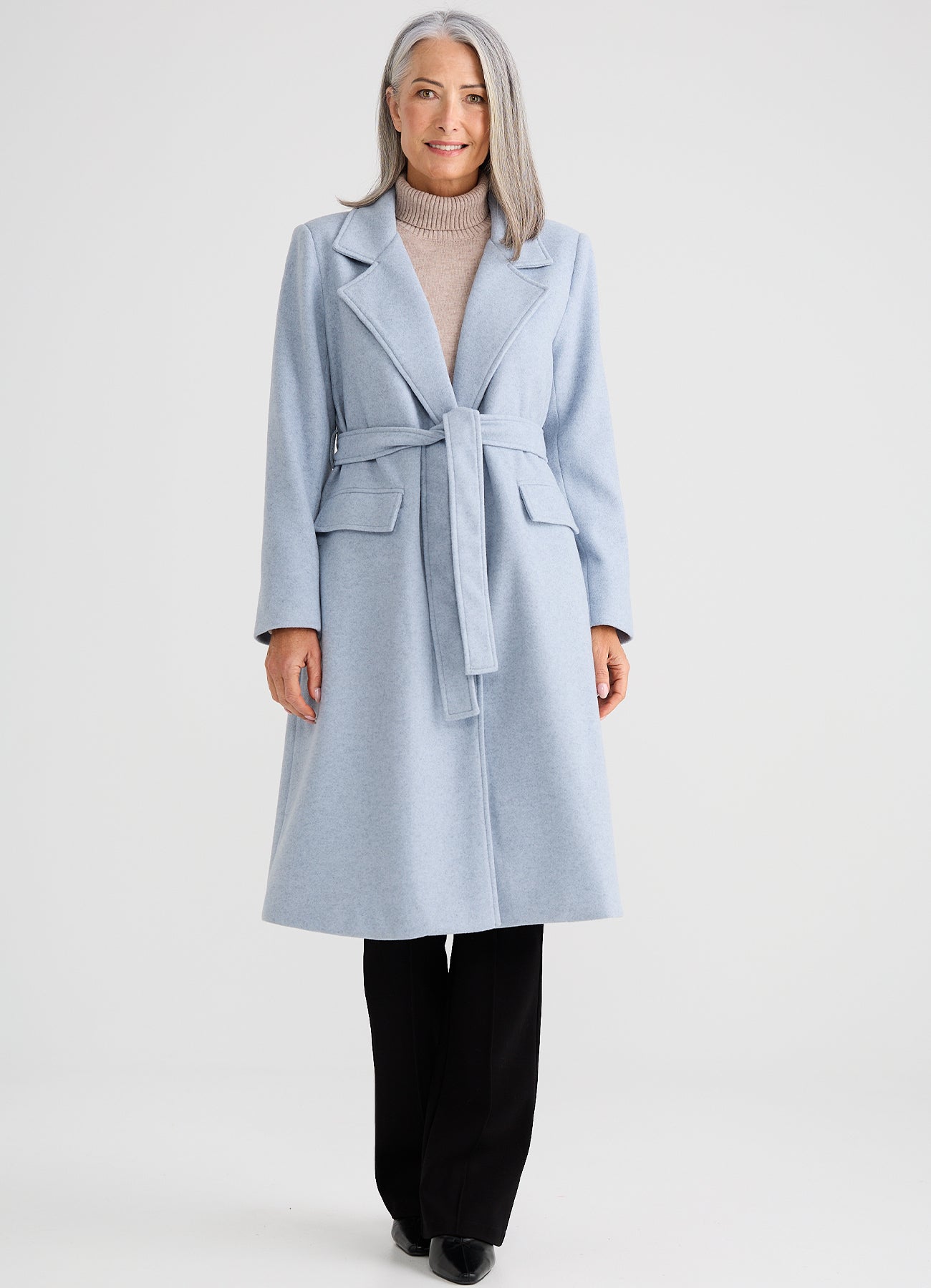 Brave + True, Julianne Coat Steel blue 26014-1