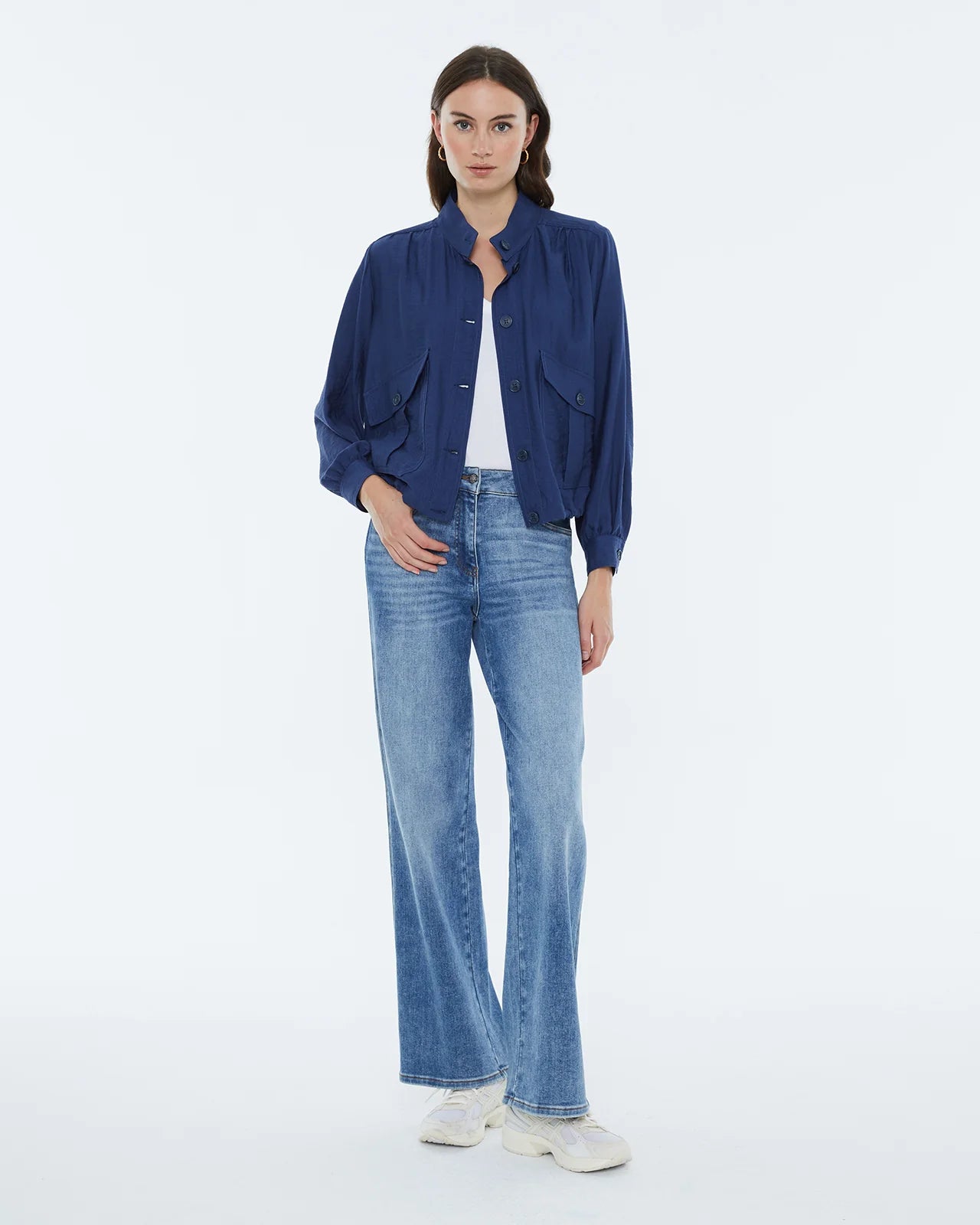 Andam, Jacket with pockets. BLUE
