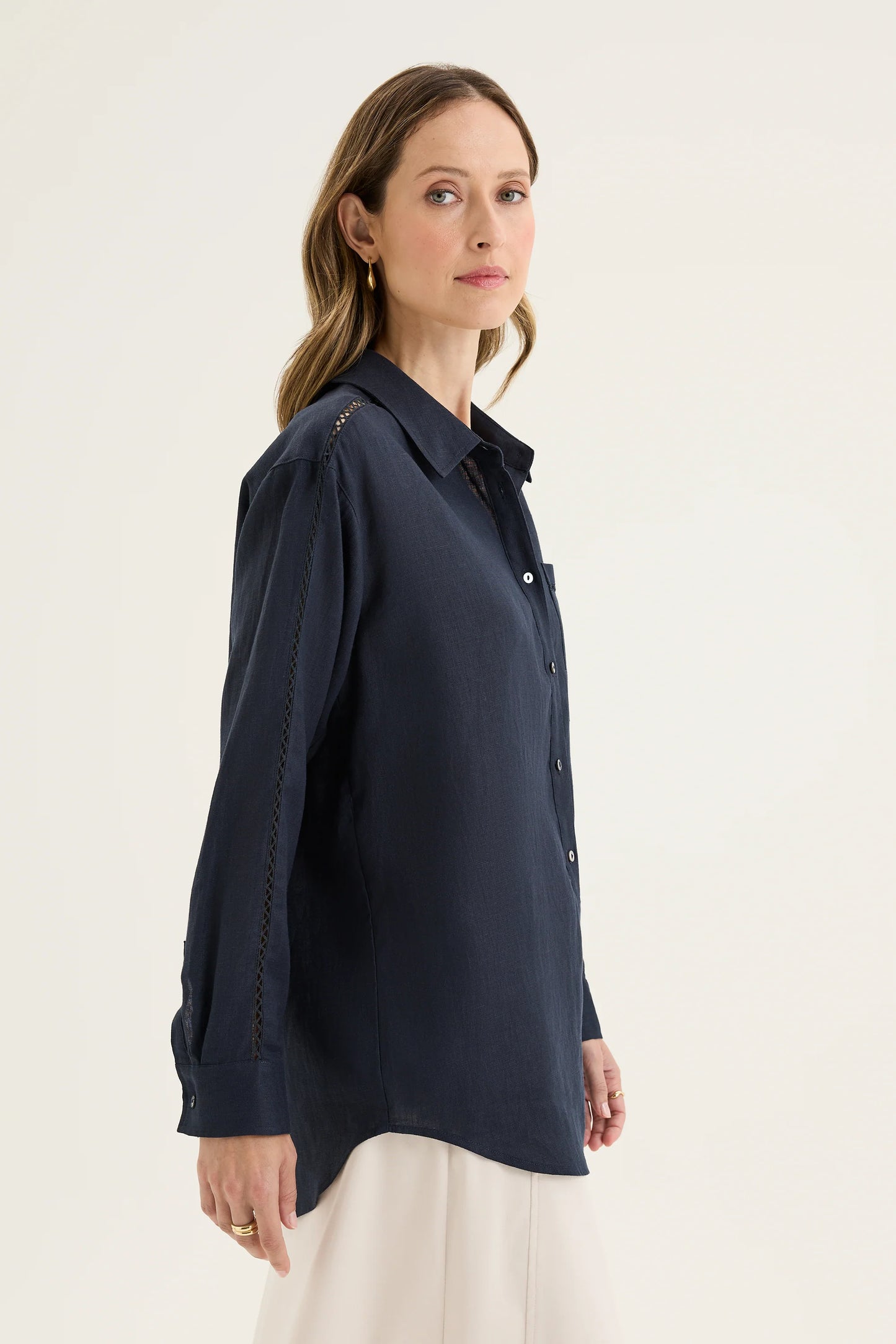 Yarra Trail, Tirari Shirt NAVY