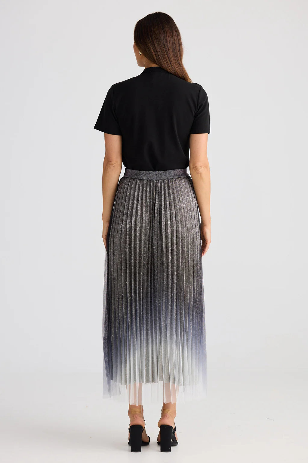 Brave and True, West End Skirt Black ombré