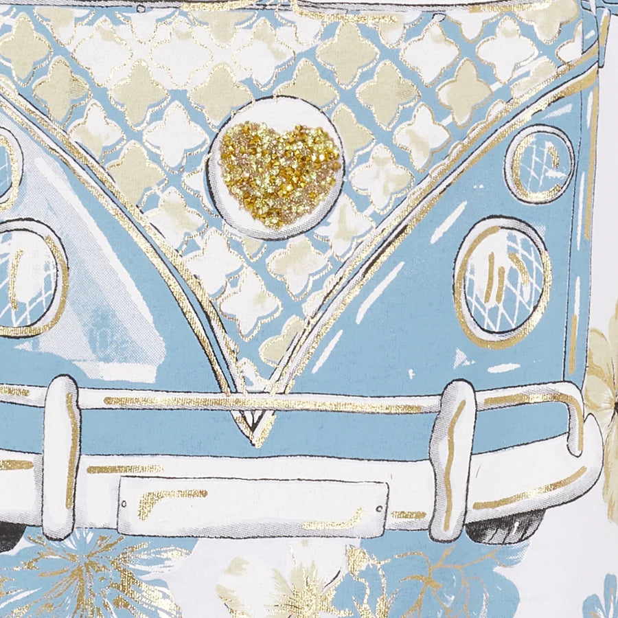 MARTA DU CHATEAU, T-shirt Marie 1535 White VW Celeste