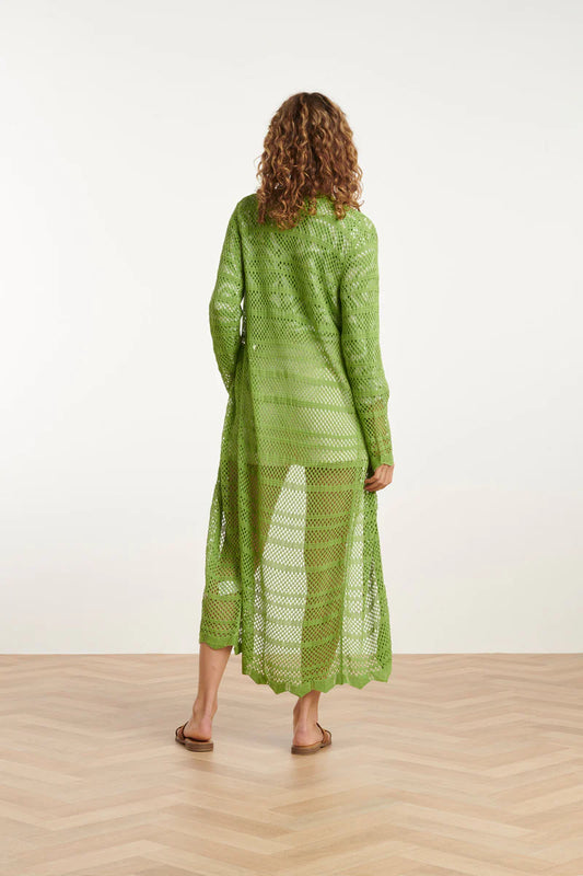 Smashed Lemon knitted cardigan light green