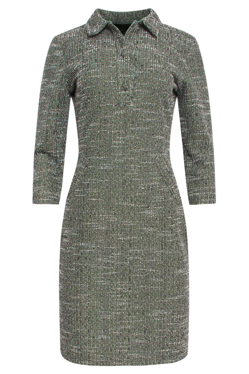 Smashed Lemon, Short Tight Green polo Dress