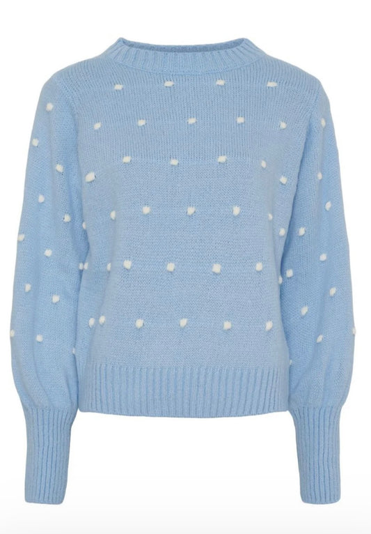 Marta, Alisee Knit Celeste/Bianco