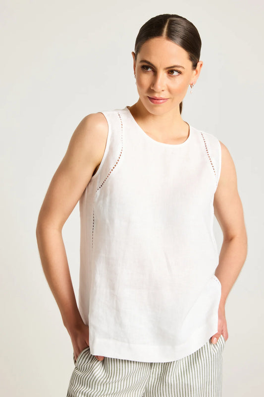 Yarra Trail Carina Tank White