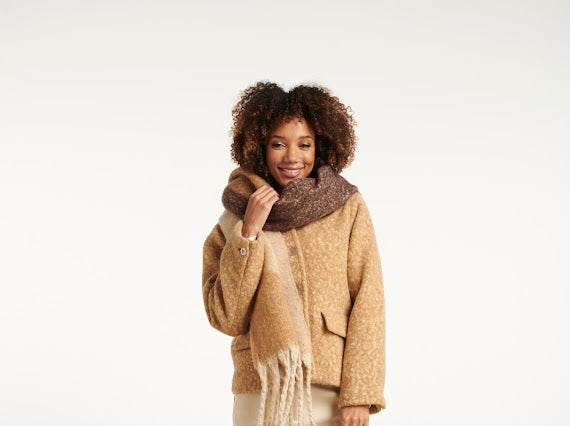 Smashed Lemon, SCARF SAND / BROWN 55308
