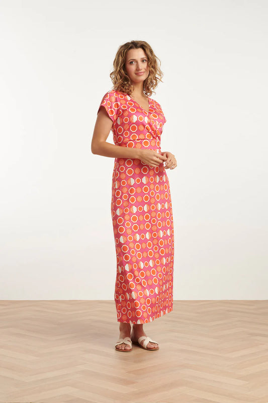 Smashed Lemon, Maxi Dress multicolour pink