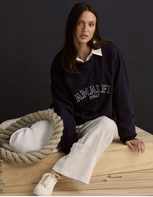 Holiday, Destination Sweater Navy Amalfi