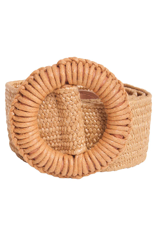 Smashed Lemon, Belt Brown Wicker Buckle