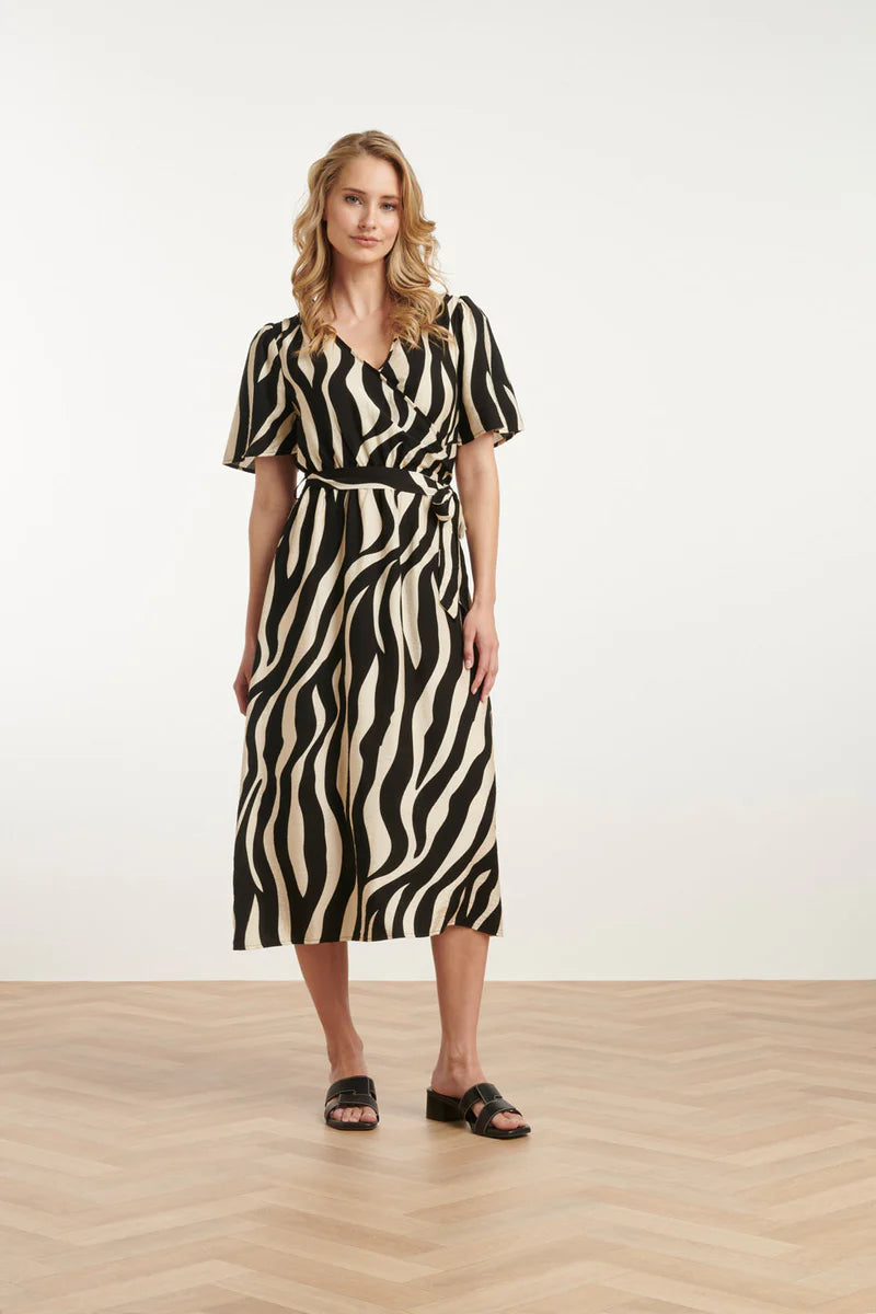 Smashed Lemon, Dress Zebra Off White - Black
